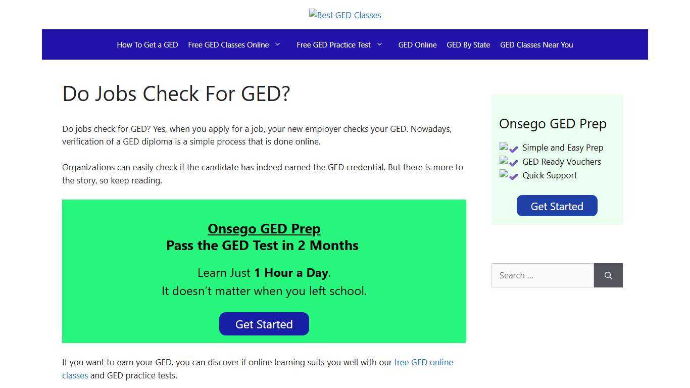 Do Jobs Check For GED?